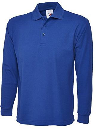 Uneek clothing Men's Longsleeve Poloshirt Polo Shirt (Pack of 1)