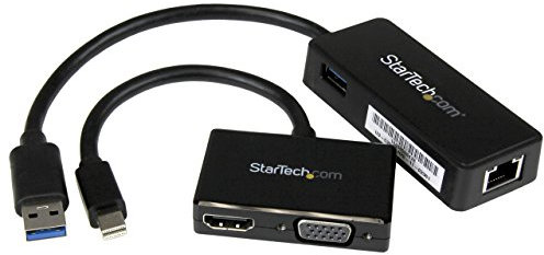 StarTech.com Juego de Adaptadores para Surface Pro - Mini DisplayPort a VGA o HDMI - USB 3.0 de Red Ethernet