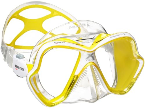 Mares Mask X-Vision Ultra LS Diving Googles - Yellow/Clear Yellow