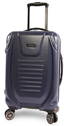Perry Ellis Bauer 21 Hardside Carry-on Spinner Luggage, Navy