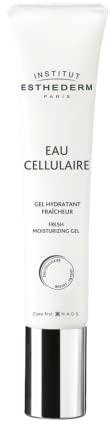 Institut Esthederm – Zellwasser – feuchtigkeitsspendendes Gel für Gesicht und Hals – spendet langanhaltende Feuchtigkeitspflege, ohne zu glänzen, Tube 40 ml
