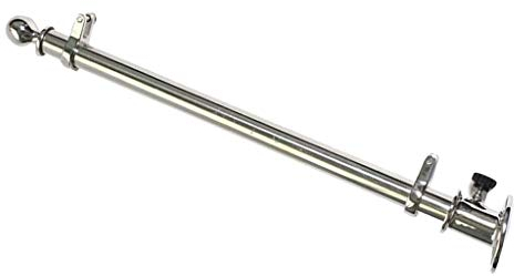 B Baosity 610mm Flaggenstock Edelstahl Fahnenmast Fahnenstange Fahnenhalter für Boot