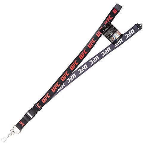 Pro Specialties Group UFC Schlüsselband zweifarbiges Logo schwarz/anthrazit