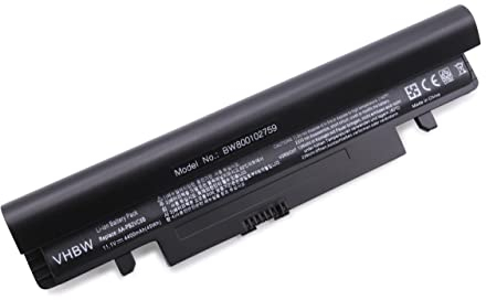 vhbw 1x Akku kompatibel mit Samsung NP-N150-JA04US, NP-N150-JA04AE, NP-N150-JA04ES, NP-N150-JA03US Notebook (4400 mAh, 11,1 V, Li-Ion)