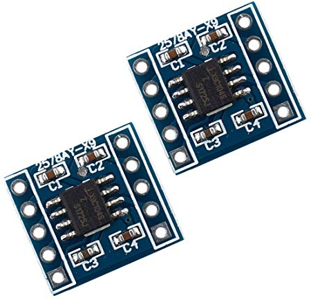 Hailege 2pcs X9C104 Digitales Potentiometer-Modul 5V 40R~100K Brückenbalance einstellen
