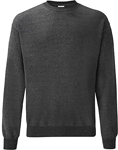 Fruit of the Loom - Sweatshirt - Man (S) (Dark grey heather), Dark Grey Heather, S