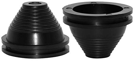 Flyshop 40 mm de diamètre intérieur - Trou de perçage de 50 mm - Œillets en caoutchouc synthétique - Protection des câbles - En forme de tour - Lot de 4