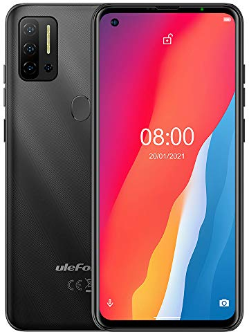 Ulefone Téléphone Portable Debloqué Android 11, Note 11P 4G Smartphone, Helio P60 Octa-Core 8Go+128Go,Dual SIM+SD Dédiée Extension 2To,Caméra Quatre 48MP, Ecran HD+ 6,55’’, Empreinte Digitale Noir
