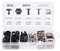 Fydun Plastic Fastener 60Pcs Automotor Unterbodenabdeckung Verkleidungsnietsatz 5 Typen Verschiedene Bodenschutzbefestigungsbefestigungen Halteklammern Universal