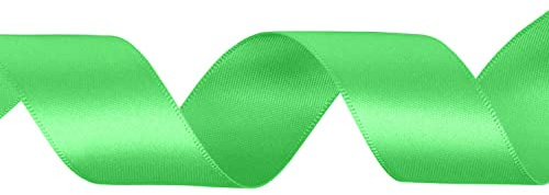 WedDecor 40mm x 10 Metres Double Sided Satin Polyester Ribbon for Gift Wrapping, Christmas, Packaging, Fabric, Wedding, DIY Art & Craft, Hair Bow, Sewing Projects, Home Decorations, Classic Green | Satin Ribbon for Gift Wrapping, Christmas, Wedding, Crafting, Hair Bow, Sewing, Birthday Cake Decoration