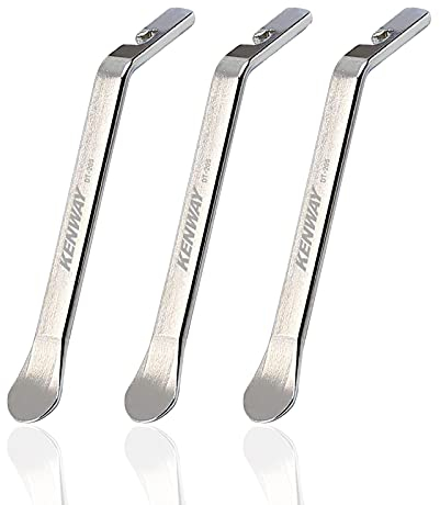 MOGADEE® 3 Stücke Reifenheber Fahrrad, Fahrradreifen Reparatur Reifenwechsel Werkzeug Set, Fahrrad Reifen Werkzeug Haken, Metall Montierhebel Werkzeug, Radfahren Reifen Hebel