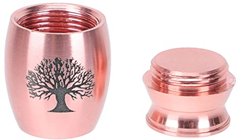 Cabilock Mini Urne Feuerbestattung Urne Metall Urne EIN?scherung Urne für Pet Mini Pet Urne Memorial Urnen für Hunde Katzen Halter Rose Katze Box Feuerbestattung Urne Mini Feuerbestattung Urne Metall
