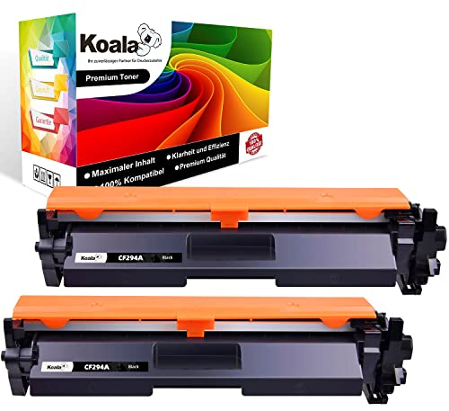 Koala Kompatibel Tonerkartusche Ersatz für 94A 94X CF294A CF294X für Laserjet Pro M148dw M148fdw M118dw M118 M148dw Drucker (Schwarz, 2er-Pack)