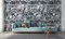 Livingwalls Fototapete Graffiti Grau Schwarz 382511 The Wall 1,59 m x 2,80 m Jugendzimmer Jungs Mädchen Betonwand