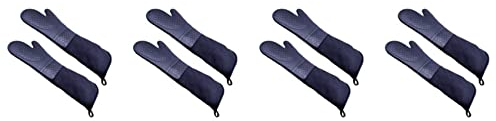 Naugan 4 Pair Professional Silicone Oven Mitts Baking Gloves Elbow Length Heat Gloves