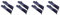 Naugan 4 Pair Professional Silicone Oven Mitts Baking Gloves Elbow Length Heat Gloves
