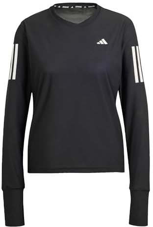 adidas Women's Own The Run Long Cuff Sleeve Tee, Black, M