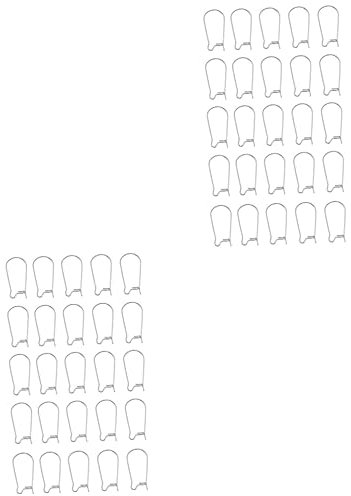 Amosfun 200 Stk Offene Reifen Schmuck Ohrringe Zubehör Diy Ohrringe Französischer Haken Draht Für Die Schmuckherstellung Creolen Aus Edelstahl Ohrhaken Masse Konverter Angelhaken Fräulein