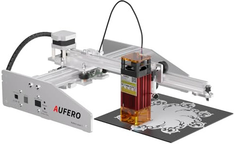 Aufero Laser 1 2.1W Diod Lasergravierer, Lasergraviermaschine für Holz/Leder, 180x180mm Gravierfläche, Einsteiger-freundlich Lasergraviermaschine