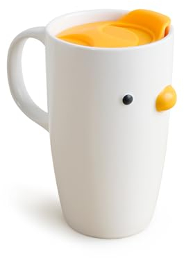 TULANDOT Kreative Ente Tasse & Keramik Tasse & Hühner Tasse & Cute Kaffeetassen & 3D Duck Mug,Perfekt für Eine Cappuccino Tassen Tolles Geschenk für Kaffeeliebhaber (580ml)