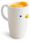 TULANDOT Taza Pato y Café, Bonita Taza Cerámica para Capuchino y Desayuno, El Mejor Regalo para Amigos (580ml)