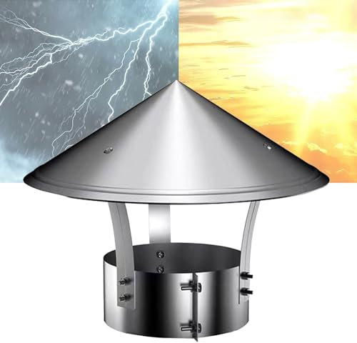 ZYZSY Comignolo, Comignolo per Camino, Comignolo Conico Superiore, Cappuccio Conico in Acciaio Inossidabile, Rinforzato E di Facile Installazione, per Camino in Muratura Esterna (Size : 250mm/9.84in)