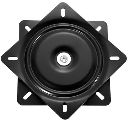Wnddle Plateau Tournant, Plateau tournant Universel pour Meubles en métal, Plateau Tournant, Plaque Pivotante à Roulement Carré, Ferrure Rotative Lourde, pour Meubles de télévision, Meubles