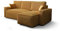 ALTDECOR Ecksofa mit Schlaffunktion und Bettkasten Corner Sofa Bett Eckcouch Couch L-Form Schlafcouch Ausziehbar Wohnlandschaft Schlafsofa Cauchsofa - BALLARO L - 237x140x90cm Gelb