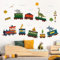 decalmile Wandtattoo Zug Tiere Wandaufkleber Elefant Giraffe Dinosaurier Wandsticker Junge Kinderzimmer Babyzimmer Spielzimmer Wanddeko