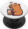 Capybaras trinken Bubble Tea kawaii Boba Capybara PopSockets Klebender PopGrip