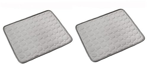 COLLBATH 2pcs Summer Cooling Pad Cooling Mats for Dogs Cats Lightweight Easy- Heat Dissipation Mat for Bed