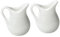 OKUMEYR 2 Pièces mini pot à lait décor de miel mini cafetière petite machine à expresso crème à lait diy miniature toys Accessoires pour mini-maison mini pot à sauce céramique blanche