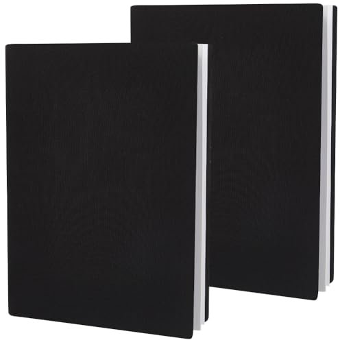 CRASPIRE 2 funda Elástica para Libros Color Negro de 7 x 13 pulgadas de Tela Elástica Hasta 7 x 9 pulgadas Funda Protectora Rectangular Reutilizable para Libros de Tapa Dura Libros de Texto de Oficina