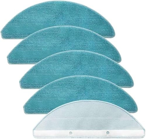 Roboparts® Pièces de rechange compatibles avec robot aspirateur Cecotec Conga 7490 Ultimate / 8490 Ultimate. 5 serpillères de nettoyage