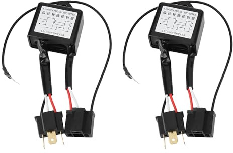 MotorMinds 2 Stück Polaritätskonverter für H4, Legierung LED Umgekehrte Polarität, Negativschalter-Adapter Ersatz für H4