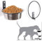 Wand Montierter Erhöhter Hundenapf, Höhenverstellbarer Hundenapf Aus Edelstahl Für Mittelgroße Und Große Hunde,Verschleißfester Wandmontierter Hundenapf Kätzchen-Wassernapf mit Halterung, Schüssel (M)