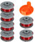 uzoyfoda Spulenschnur für Gardena 5364-20, 1,6 mm x 6,1 m, Trimmerspule für Gardena Turbo Rasentrimmer SmallCut 2401 mit Abdeckung für 05328-20 (6 Spule + 1 Abdeckung)