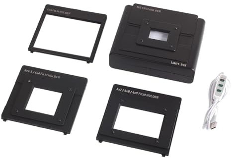 MegLob Mobile Film Scanner, Portable LED Film Negative Viewer, Duplicate Image Generator, for Slide And Negative Copy, Comes with 135/6X4.5/6X6/6X7/6X8/6X9/4X5 Film Holder