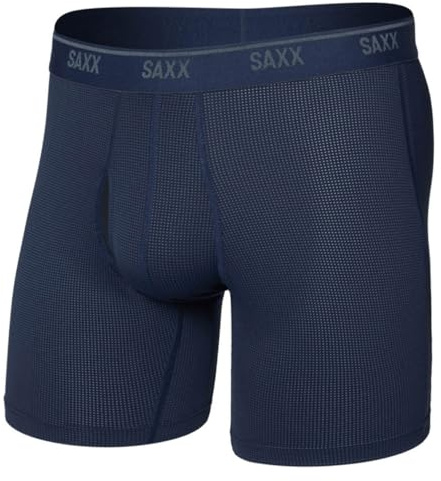 SAXX Underwear Co. Mens Quest Quick Dry Mesh Boxer Brief Fly