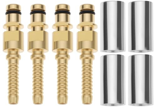 EMSea 4 adaptadores de conector rápido de 6 mm compatibles con mangueras de lavado a presión Karcher K2 a K7