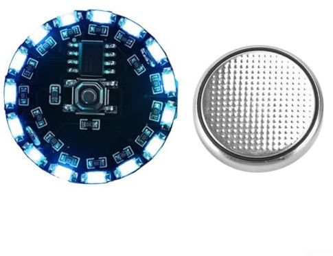16 Modi, LED-Licht mit magnetischem Schlüsselschalter für dekorative Mini-Wasserlampe, energiesparend und automatische Abschaltfunktion (blau)