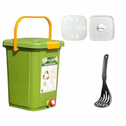 Composteur de Cuisine d'intérieur, Seau à Compost de 20 L, en Plastique avec Couvercle et poignée, idéal pour la Cuisine, la Salle à Manger, Le Jardin ou la Cour