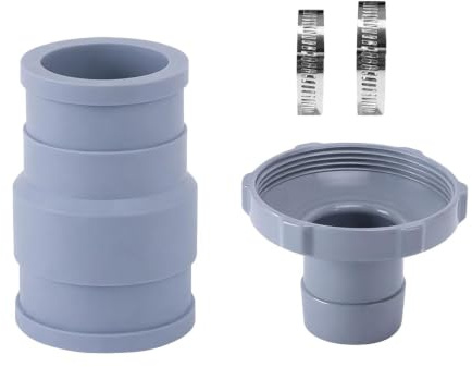 Schlauchadapter Set für Intex Skimmer, 11238 Adapter Ersatzteile für Pool Schlauch, Skimmer Anschluss Adapter Auslaufsicher für 1.25/1.5 Zoll Skimmer Poolschlauch, Pool Zubehör (A)