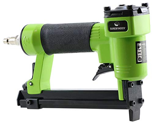Surebonder Pneumatic 22G Narrow Crown Upholstery Staple Gun with Blow Molded Carrying Case (Air Compressor Needed - Not Included),9615A