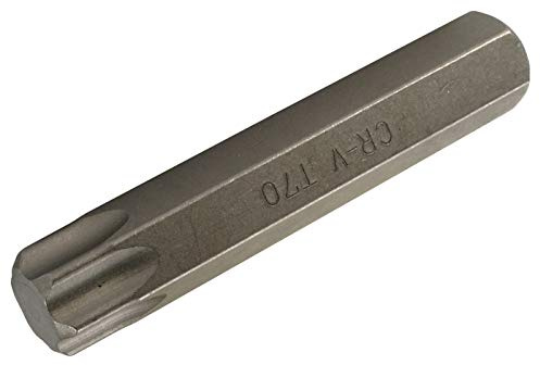 BGS 4581 | Bit | Antrieb Außensechskant 14 mm | T-Profil (für Torx) T70 | Länge 80 mm | Chrom-Vanadium-Stahl