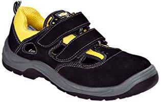 teXXor Sicherheitssandale S1 Romans leichte Arbeitssandale, Größe 39, schwarz, 6115