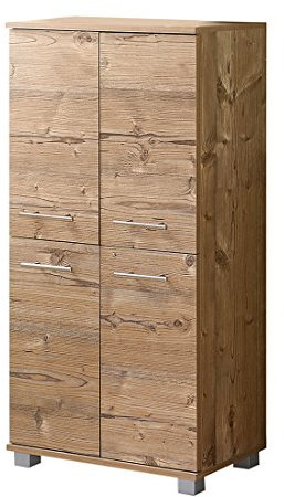 Schildmeyer Highboard 119940 Isola, 60x32.5x117 cm, silberfichte Dekor