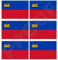 Liechtenstein National Flagge 40 mm (40,6 cm) Mobile Handy Vinyl Mini Sticker, Aufkleber X6