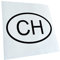 Kiwistar - Autoaufkleber - Schwarz - 15x10cm Schweiz CH - Heckscheibe Auto Aufkleber wetterfest für Kfz LKW Mofa Truck - Sticker außen selbstklebend Tuning Zubehör für Fenster Fahrzeug Scheibe