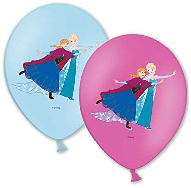 Luftballons Lizenzartikel Die Eiskönigin 6 Stück blau-lila